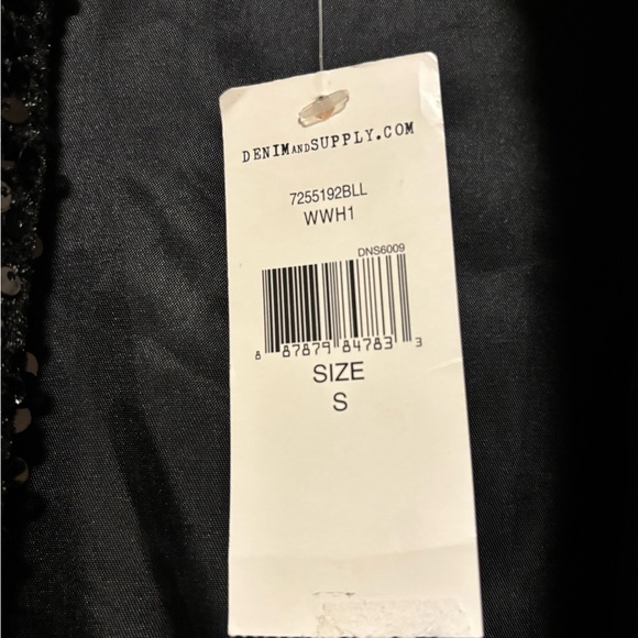 Ralph Lauren Black Sequin Bomber Jacket - Picture 4 of 7